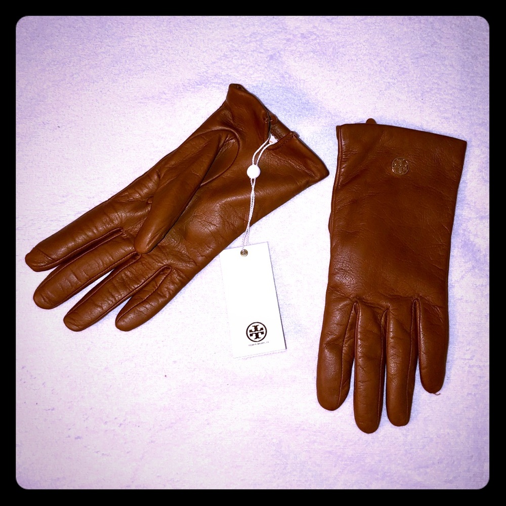 Tory Burch Leather Tech Gloves